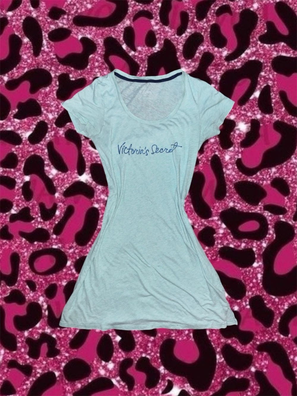2010s Victoria's Secret baby blue night gown